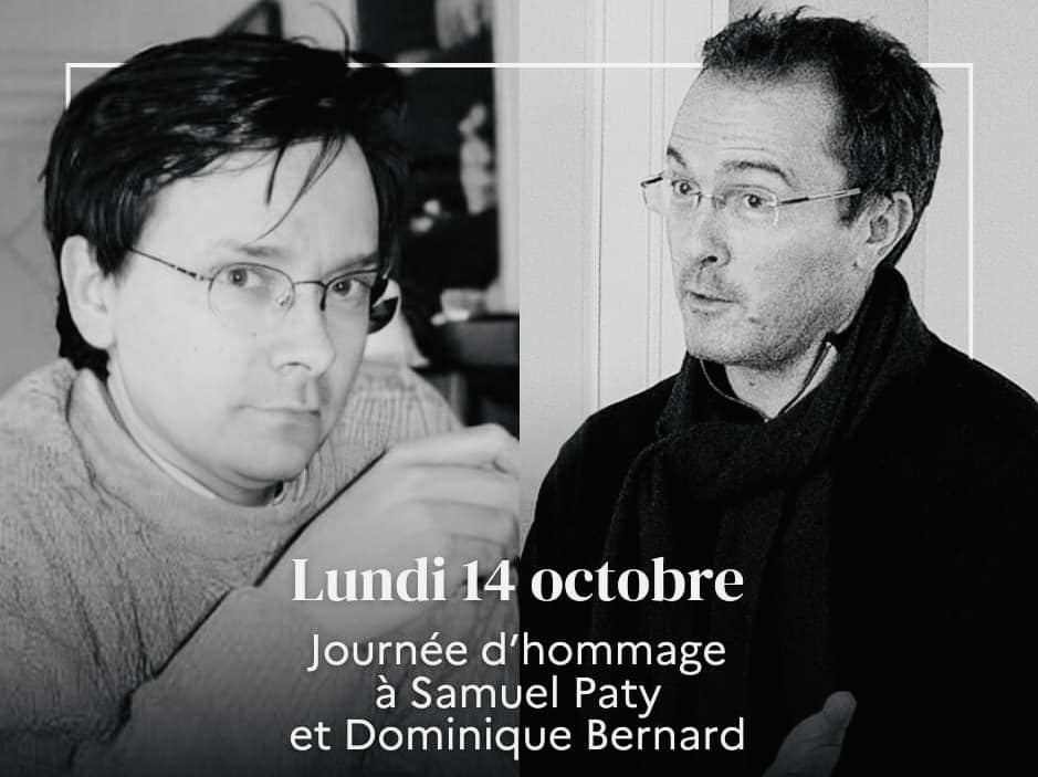 Hommage à Samuel Paty et Dominique Bernard